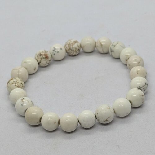 Bracelet magnésite, pierre de la détente.