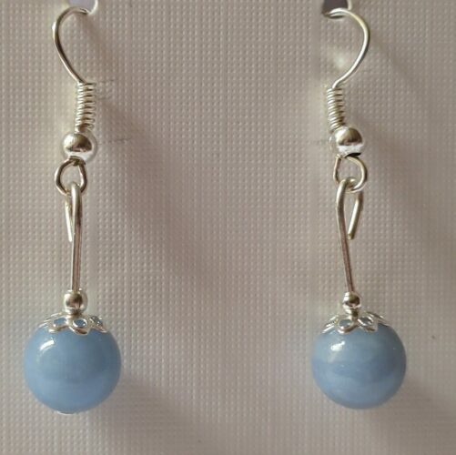 Boucles d'oreilles angélite